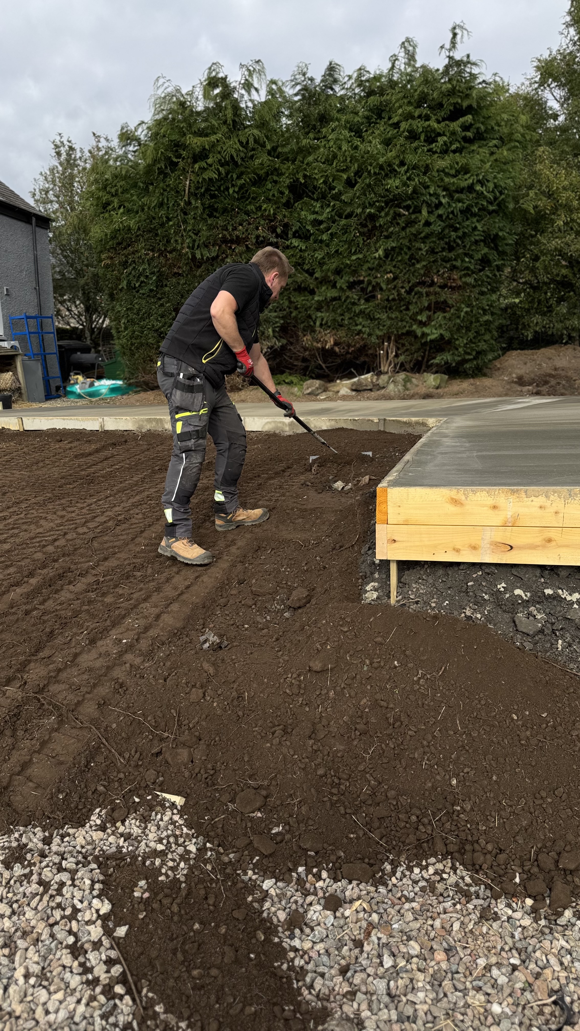 Old roof condition and groundwork