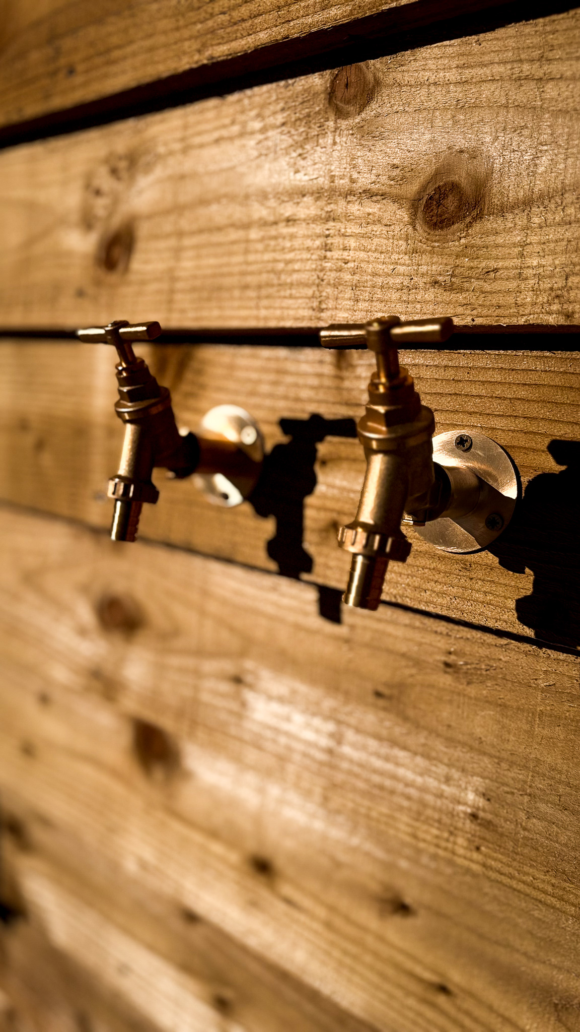 Quality brass hardware fittings and fixtures on timber stable construction