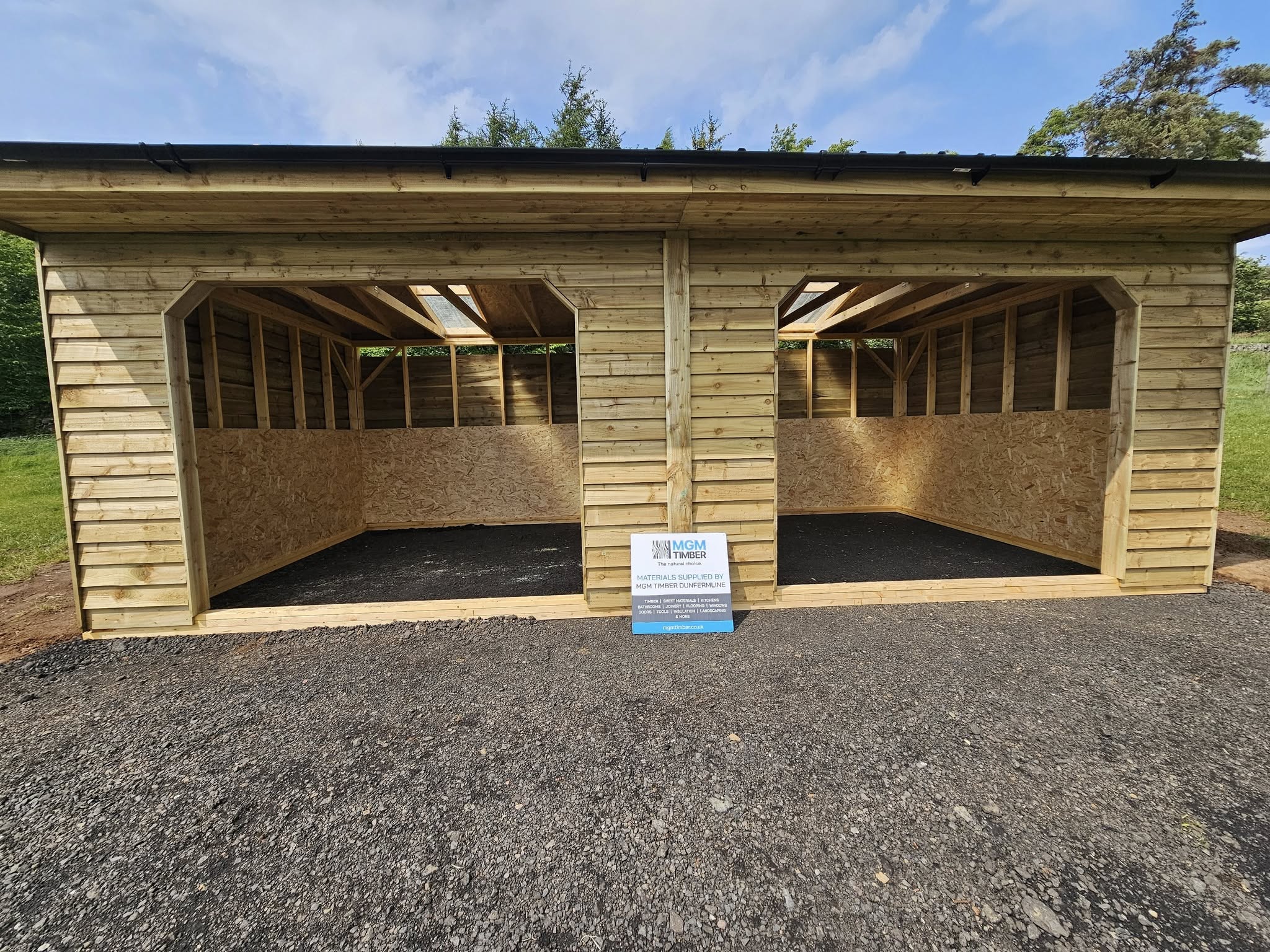 Wooden outbuilding construction